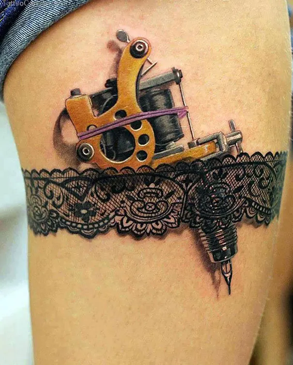 3D Hyperrealistic Tattoo Machine