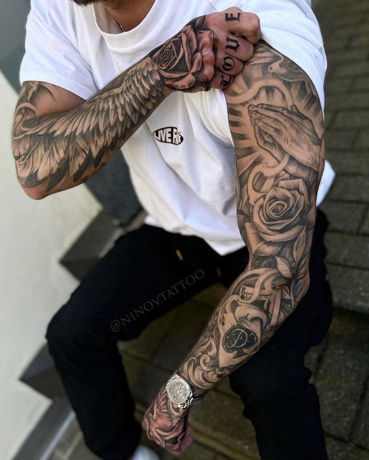 Black and Grey Sleeve